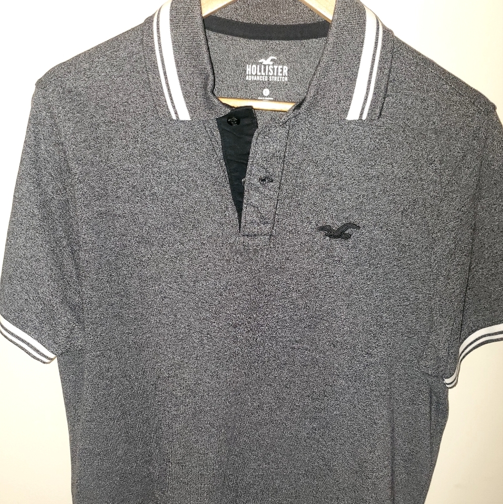 NWT L Men's Hollister Advanced Stretch Polo Shirt